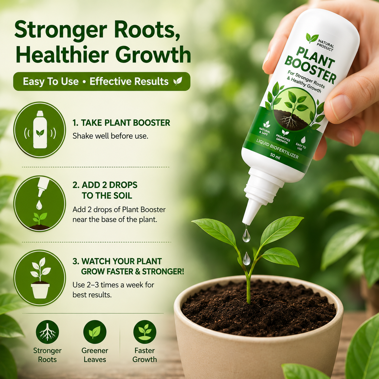 Organic Plant Booster for Faster Growth & Strong Roots