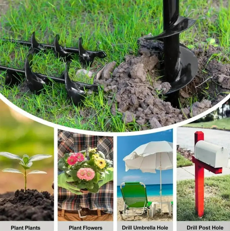 Spiral Hole Non Slip Earth Drill